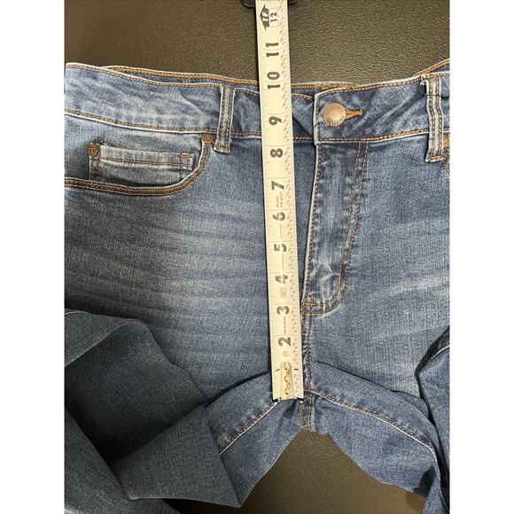 Tahari Jeans 12/31 Blue Kelly Classic Skinny Medium Wash Stretch Denim 26"Ankle - Picture 11 of 12